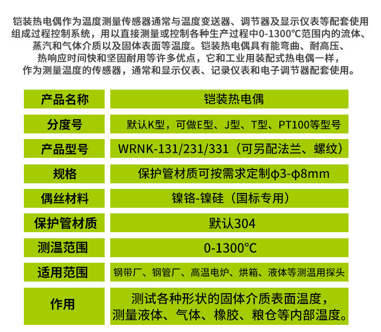 鎧裝熱電偶詳情-2