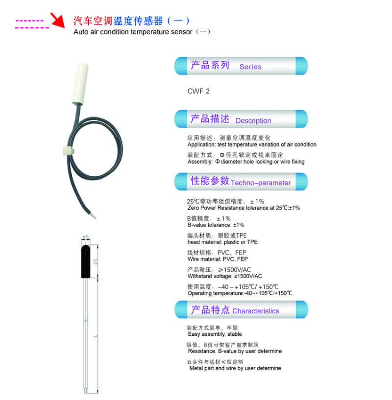 汽車(chē)用溫度傳感器-1